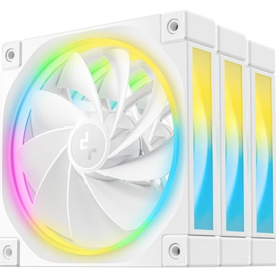 DeepCool FL12 White ARGB 120mm PWM Fans 3-Pack - 2150 RPM DeepCool FL12 White ARGB 120mm PWM Fans 3-Pack - 2150 RPM